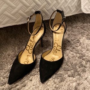 Sam Edelman black strap heels